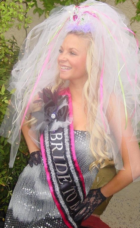 I can handle the veil if it looks legit, but if you picked all three of these up at Party City, I can’t permit you to leave the house. Sorry.