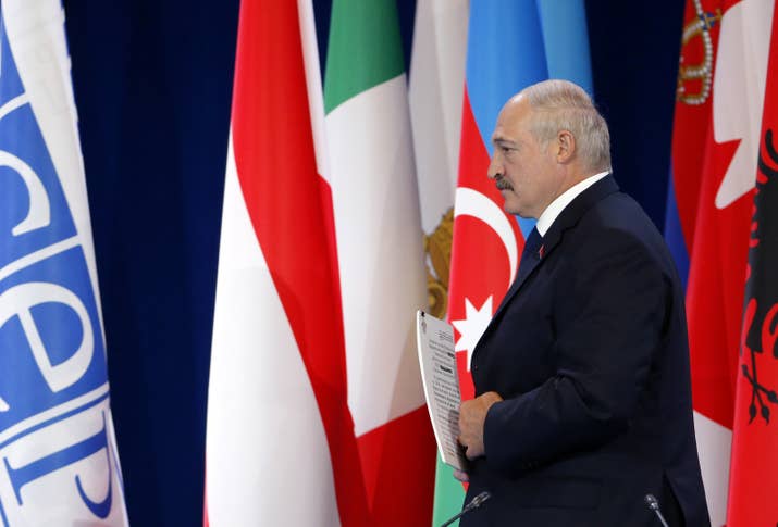Belarus president Alexander Lukashenko