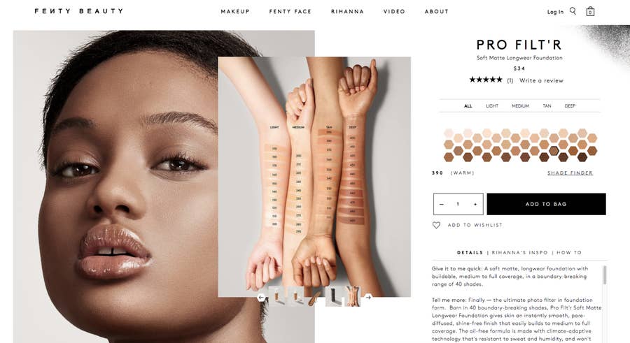 Fenty website shop