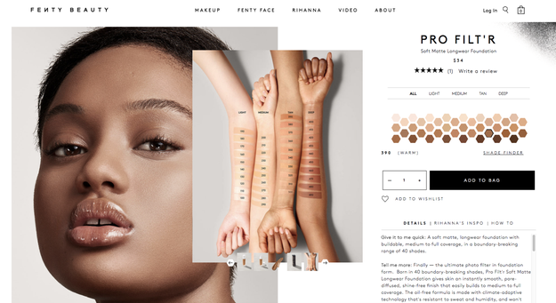 Fenty Beauty Has a New Shade Finder Quiz for All Its Makeup — How