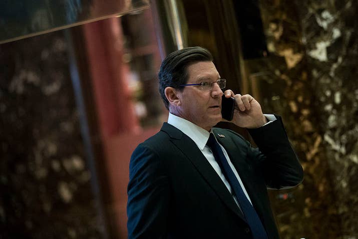 Fox News host Eric Bolling arrives at Trump Tower, Nov. 16, 2016.