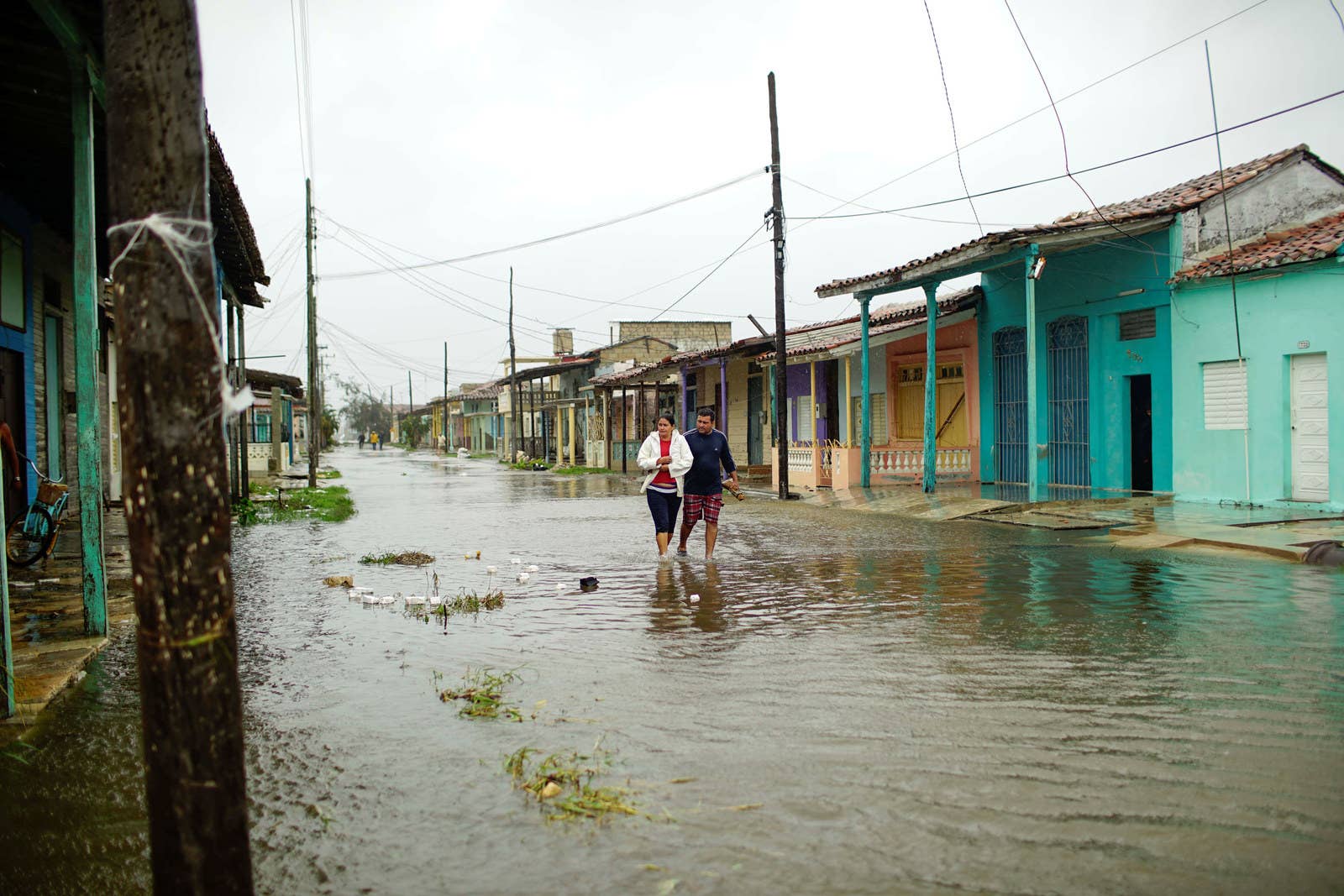 Flooding in Caibarien, Cuba.