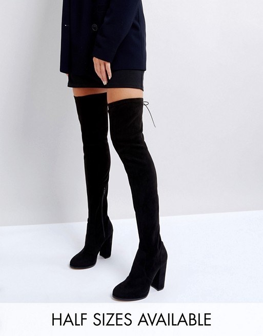 thigh high tight fitting boots