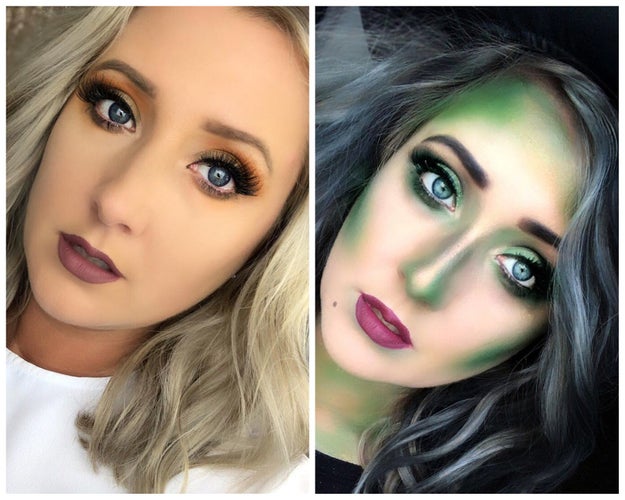 17 Halloween Makeup BeforeAndAfters Thatll Make You Say Dam