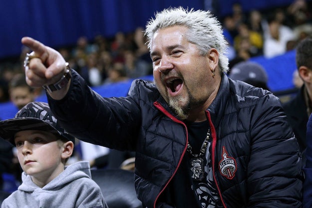 At the NBA All-Star game he was pointing at things, but none of those things involved a fire shirt: