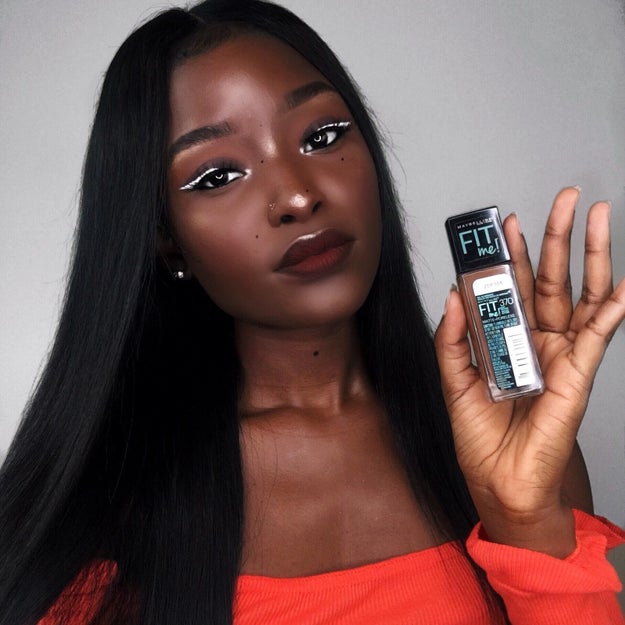 Maybelline Fit Me Matte &amp; Poreless Foundation in 370 Deep Bronze because it keeps you matte without breaking the bank.