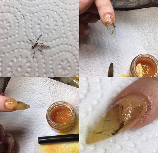 This buggy nail art.