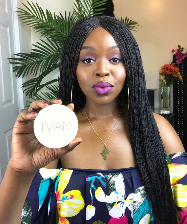 IMAN Perfect Response Oil Blotting Powder in Deep because the one and only Miss J. Alexander clearly approves.