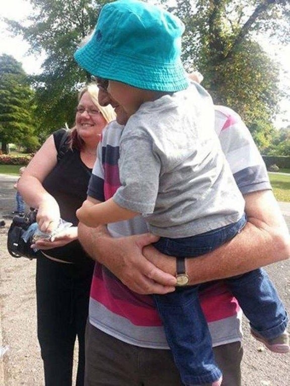 This baby does not have the head of an old man.
