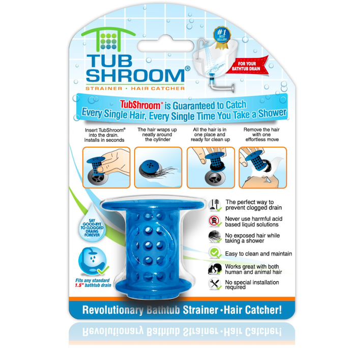 TubShroom and SinkShroom Drain Protectors Hair Catchers for