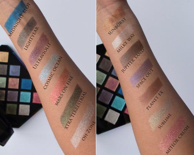 Here are all the swatches on @lucinda212 so you can ~really~ see the pigment!!!