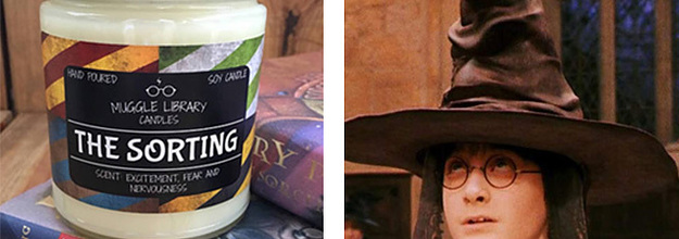 Harry Potter Sorting Hat Hogwarts House Candle