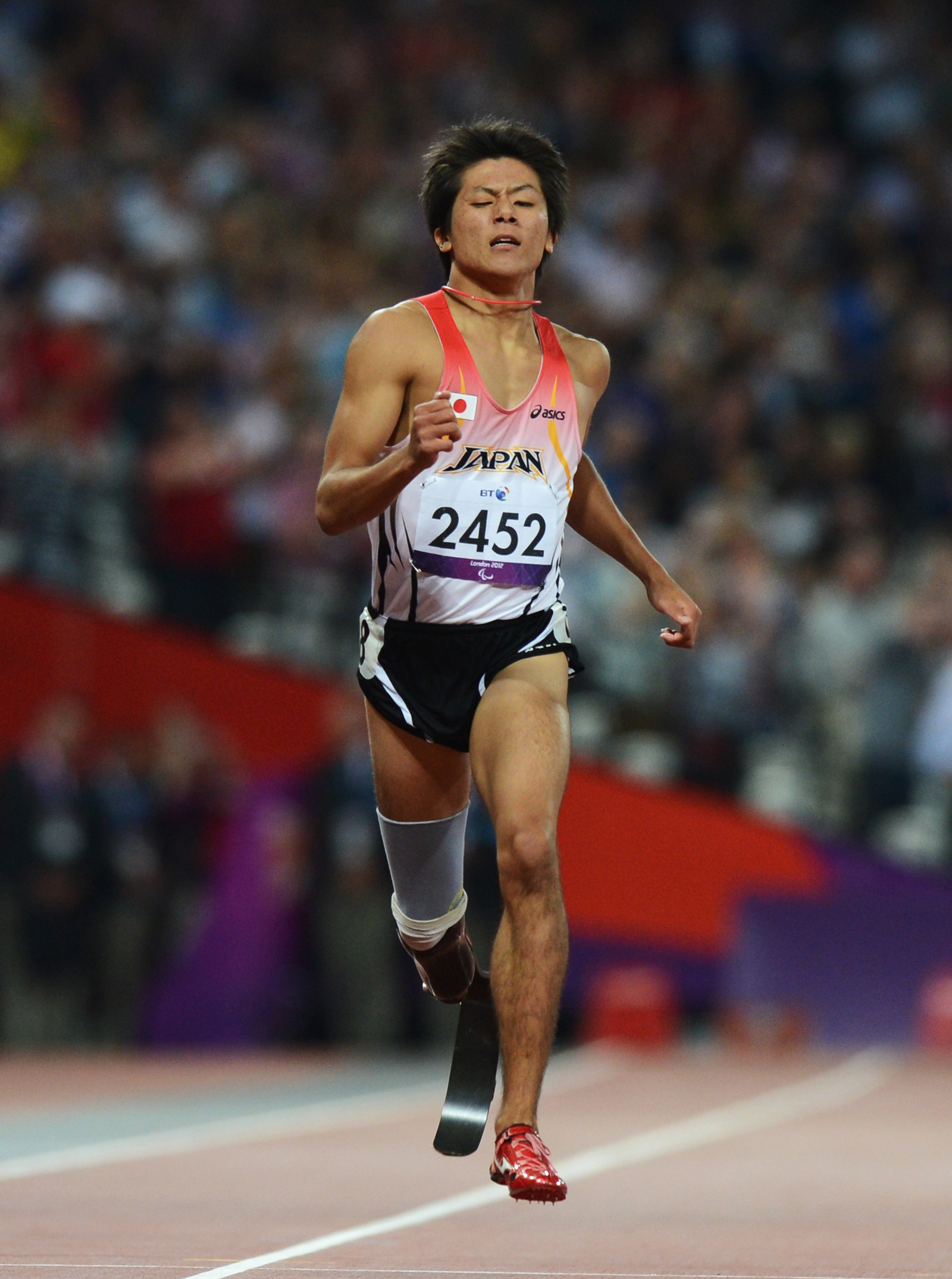 佐藤選手の力走。写真はロンドンパラリンピック時のもの。
