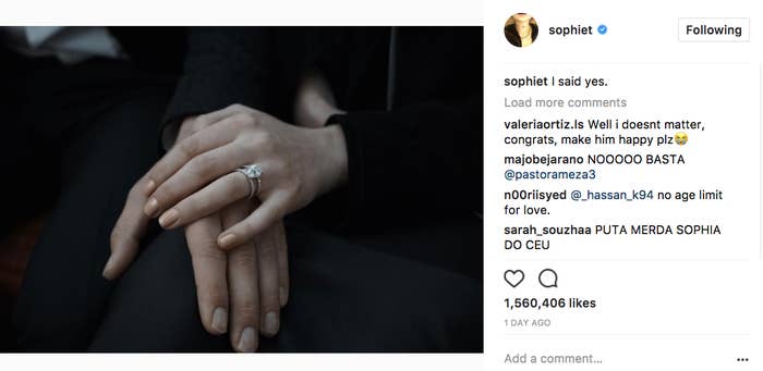 Sophie Turner's engagement ring from Joe Jonas is one of the most