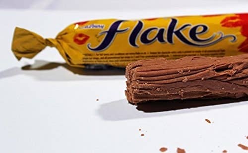 a flake bar in and out of its wrapper