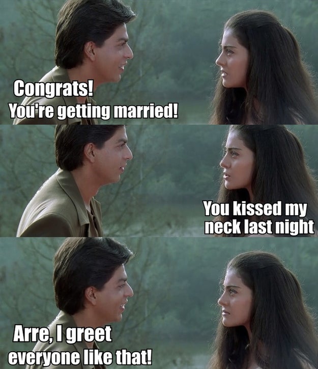Mind you, Rahul is shady as fuck also. Upon discovering Aman is Anjali’s fiancé, dude totally acts like nothing happened the previous night.
