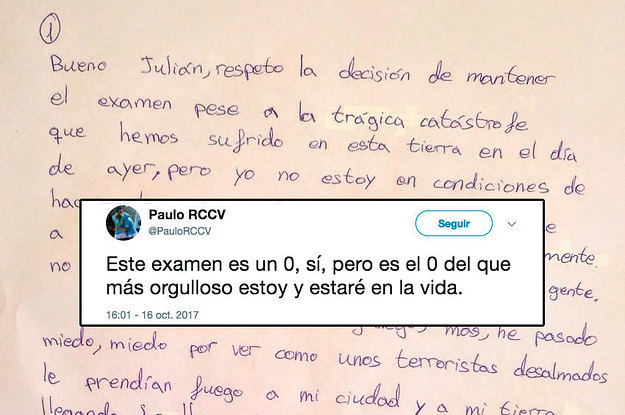Un estudiante de Vigo no quiso hacer un examen tras los incendios y  escribió este texto viral