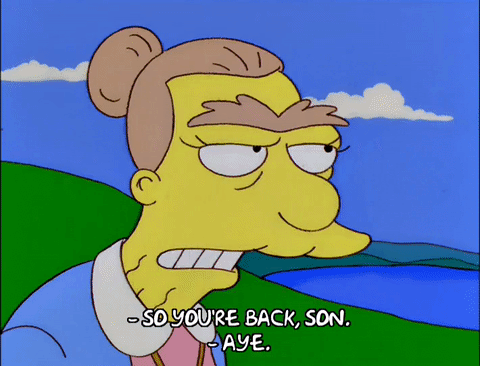 Why hug, when you can just nod and/or call someone a "guid cunt"?