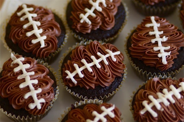 or Double Chocolate “Football” Cupcakes!