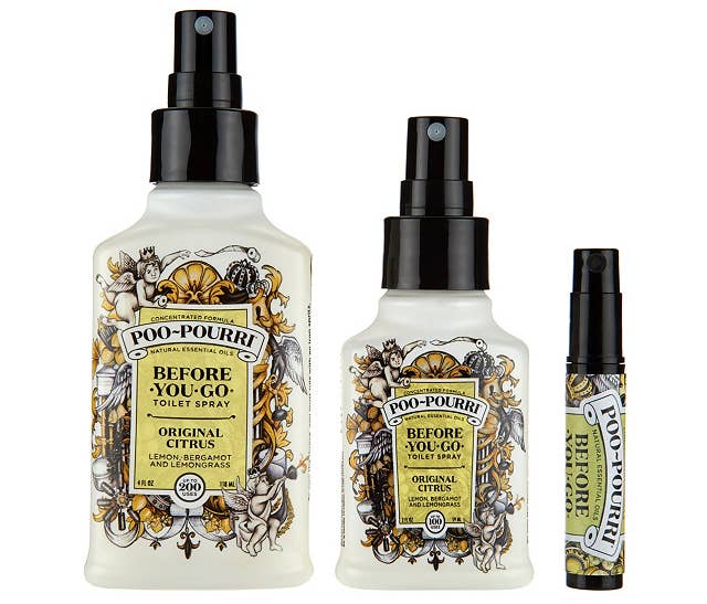 "Honestly the best product for ~smell~ is Poo-Pourri! Not only does it work, my significant other has actually told me how good it smells in the bathroom. He has no idea, lol."—malina4c08bfab8