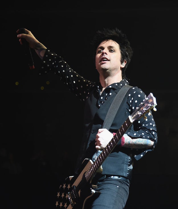 And he is Billie Joe Armstrong, vocalist and guitarist of a band that probably influenced a big part of your punk, teenage years: Green Day.