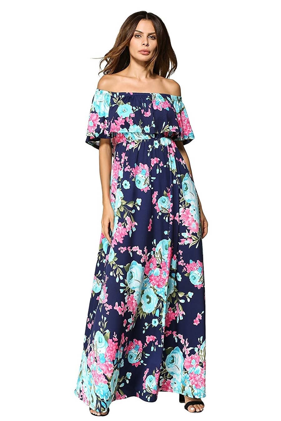 Maxi Dress Amazon Fashion Wear Summer Tropical Print Maxi Dresses