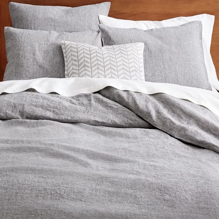 west elm belgian flax duvet