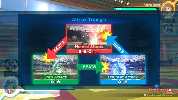 3. The Attack Triangle is an easy-to-follow but hard-to-execute endless cycle of grabs and counters.