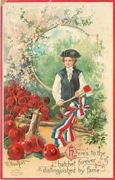 Despite the fable that many children are told to learn about the importance of being truthful, this story is entirely false. It was created by Mason Locke Weems in The Life of Washington in 1809.