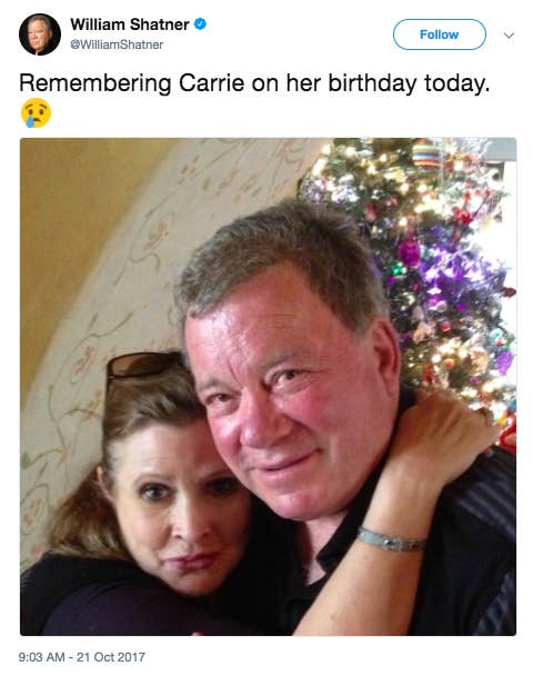 Mark Hamill remembers Carrie Fisher on her 65th birthday