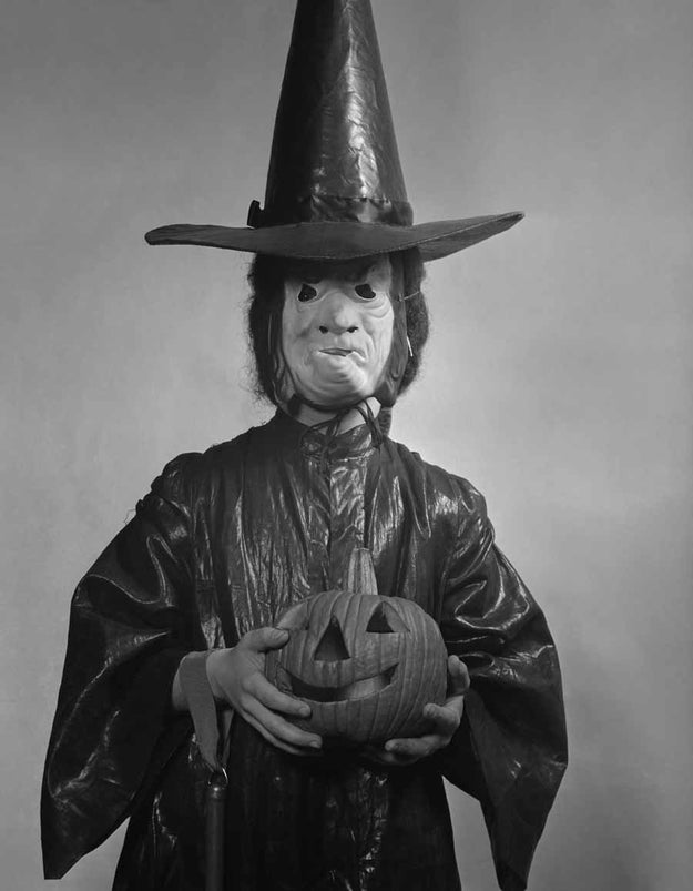 No, you're totally calm looking at this old timey child wearing an old timey witch costume.