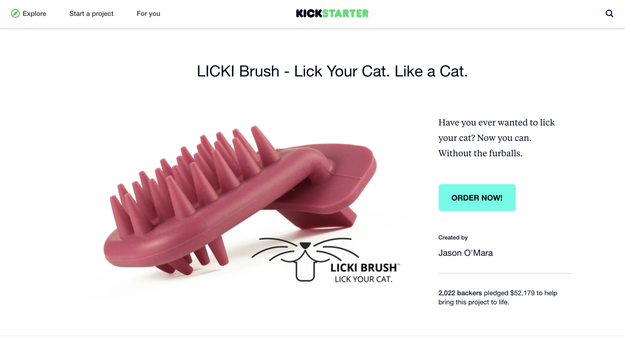 And before you try to tell me cat people won't buy this, please note that it came to market after raising $52,179 on Kickstarter.