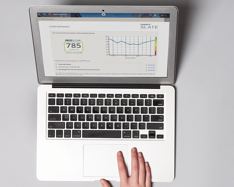FICO® Score ranges are POOR: 300–579, FAIR: 580–669, GOOD: 670–739, VERY GOOD: 740–799, and EXCEPTIONAL: 800+. If you don't know your score, Jeanlys has good news: "Financial services companies are increasingly offering consumers their credit scores. Chase Slate takes this a step further by providing products, tools, strategies, and information that empower you to make confident financial decisions."