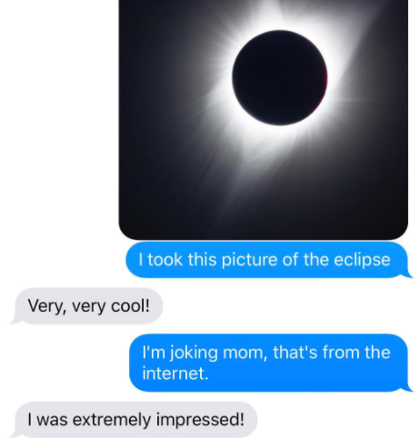 This mom, who had a lot of faith in the iPhone camera.