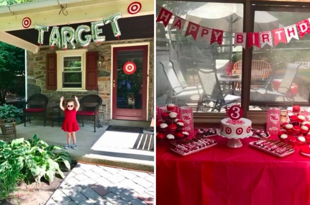 This 3 Year Old Asked For An Epic Target  Themed Birthday  