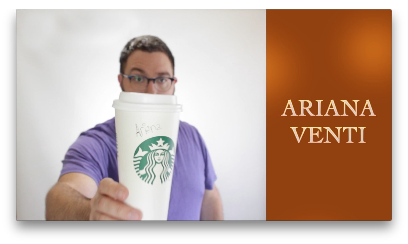 Ariana Grande + Ventia Starbucks Cup