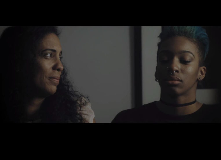 When Zaya finally decides to come out to her mother, it's in a moment where she can no longer take it anymore : she wants to be the most honest person possible in the eyes of her mother, a woman that she loves and respects a lot.''I wanted to give this short film a happy ending because that's not a narrative we see quite often in lgbtq movies, especially those portraying queer women of color. I truly think we need more positivity within our community''.-Susanne SerresPhoto portraying : Julie Barbeau (Johanne, the Mother) Lyrykz (Zaya)