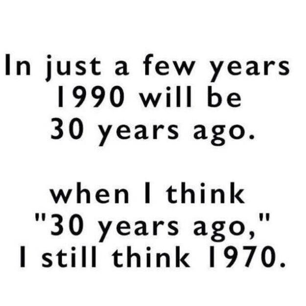 In just three years the '90s will start becoming 30 years away.