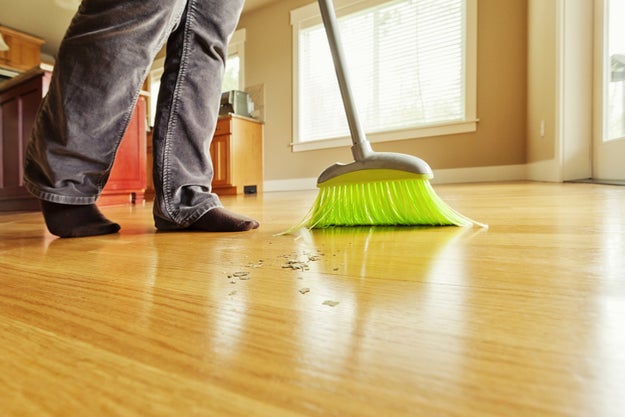 Maybe you have rules you follow about sweeping the floors, so you're as efficient as possible: like sweeping in ~quadrants~ and never moving a dust pile from one place to another.