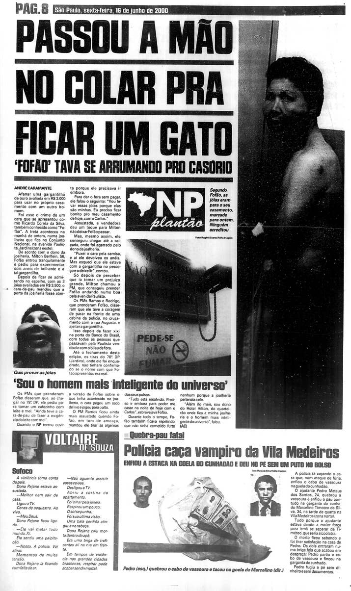 Notícias Populares de 16 de junho de 2000