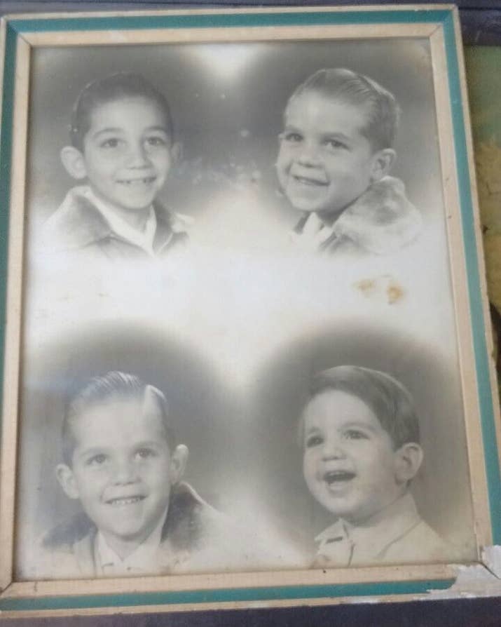 Ricardo (à esq., no alto), Marcelo, Flavio e Julio, em montagem de fotos feitas em diferentes anos.