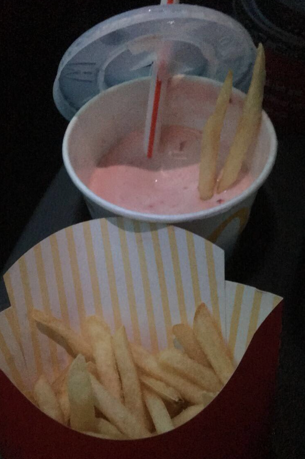 Dipped your french fries in your milkshake.