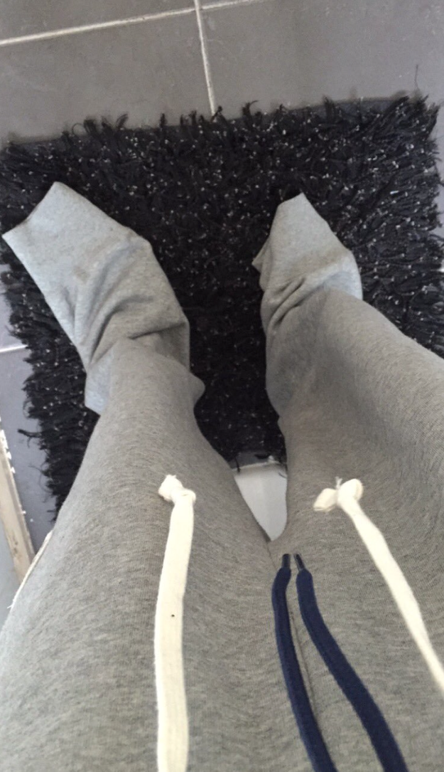 Made your sweatpants into socks when you were too lazy to put some on.