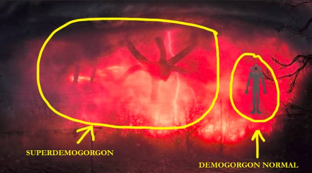 El Demogorgon de la primera temporada tenía el tamaño de una persona, el Súperdemogorgon es básicamente una araña gigante.