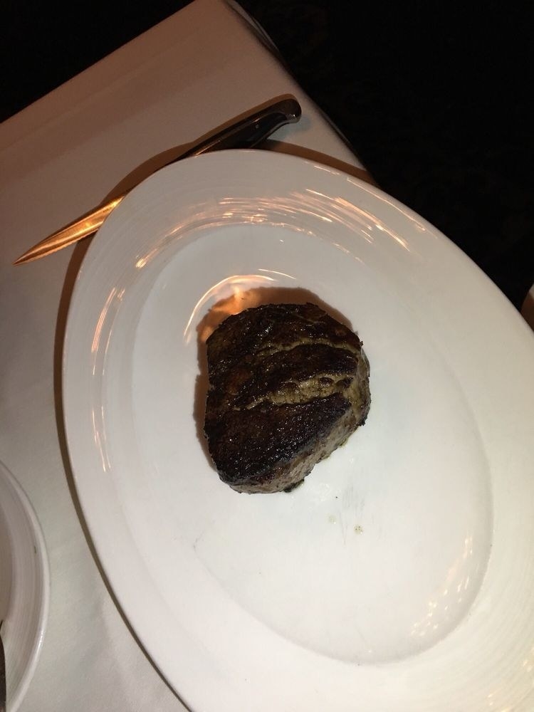This 9-ounce Kobe beef filet mignon is the platinum standard of all steaks. The steak - cooked to your liking - is a true definition of "melt in your mouth."