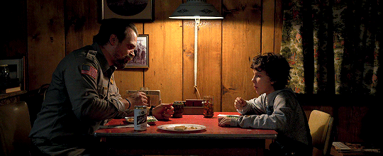Also, I'm here for Eleven's curly-hair-and-dungarees look.