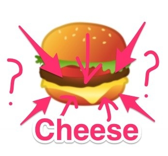 And here is the Google/Android – with cheese UNDER the burger: