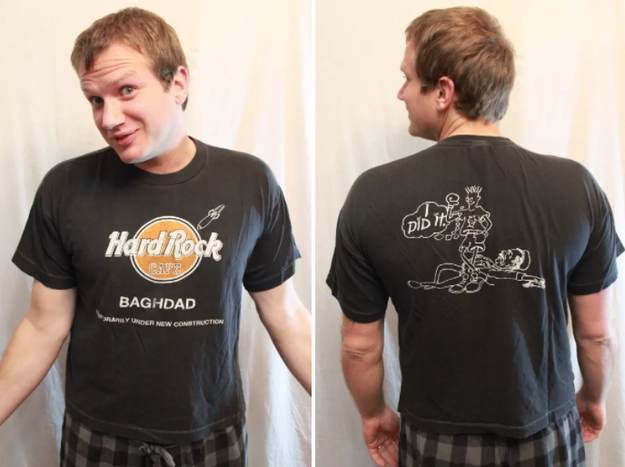 Then: Hard Rock Cafe T-shirts were collectors items.