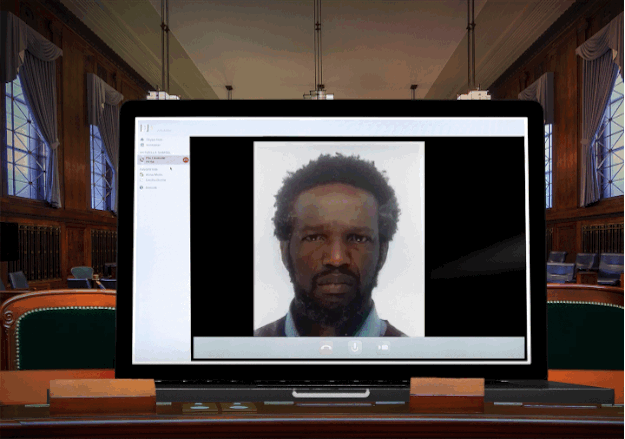 A court transcript shows Folarin Oyebola was inaudible 71 times in his hearing, as new research suggests people representing themselves via videolink are disadvantaged in court.