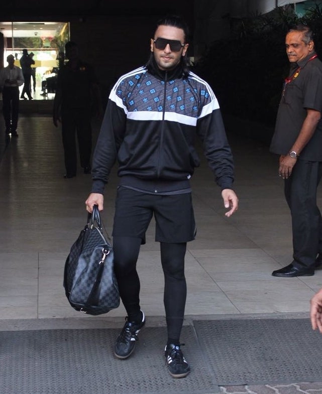 To pull this off, all you need is killer confidence and like, a pair of leggings and a pair of shorts.